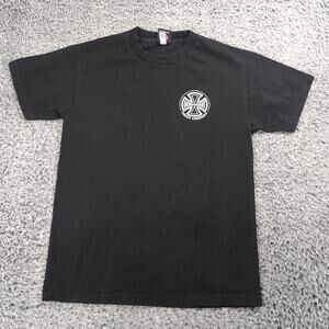Vintage Independent Trucks Shirt Adult Medium Black Crewneck Y2K Skater Street